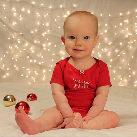 4-piece Carter's Baby Girl Sleep and Play Holiday Set Size 9 Months - Picture 15 of 15